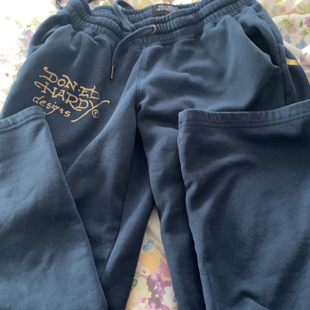 Ed Hardy  Navy Sweatpants